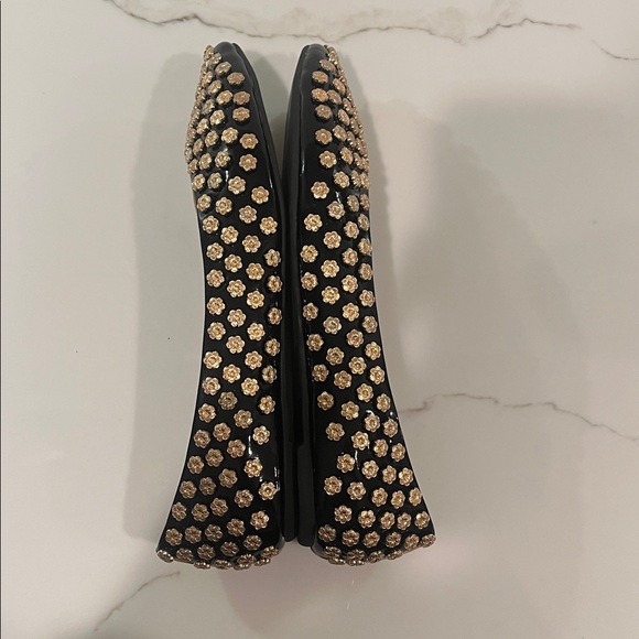 Jeffrey Campbell Flats Natural Black Studded Leather, Size 8 - Picture 12 of 13